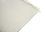 Plain White Premium Wool Shawl