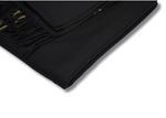 Black Premium Wool Shawl With Border