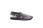 Grey Suede Peshawari Chappal