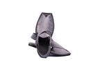 Grey Suede Peshawari Chappal