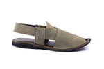 Green Suede Peshawari Chappal
