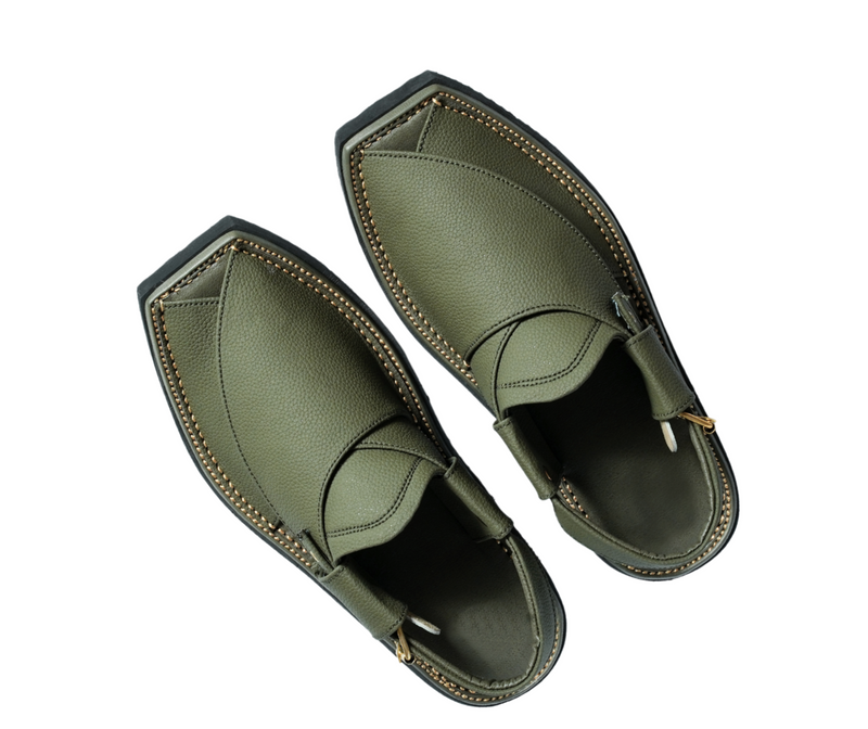 Kaptaan Chappal - Green