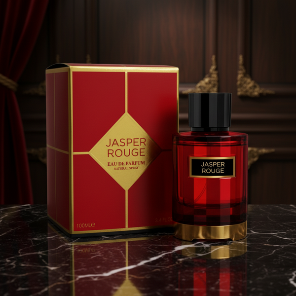 Jasper Rouge with Elegant Background