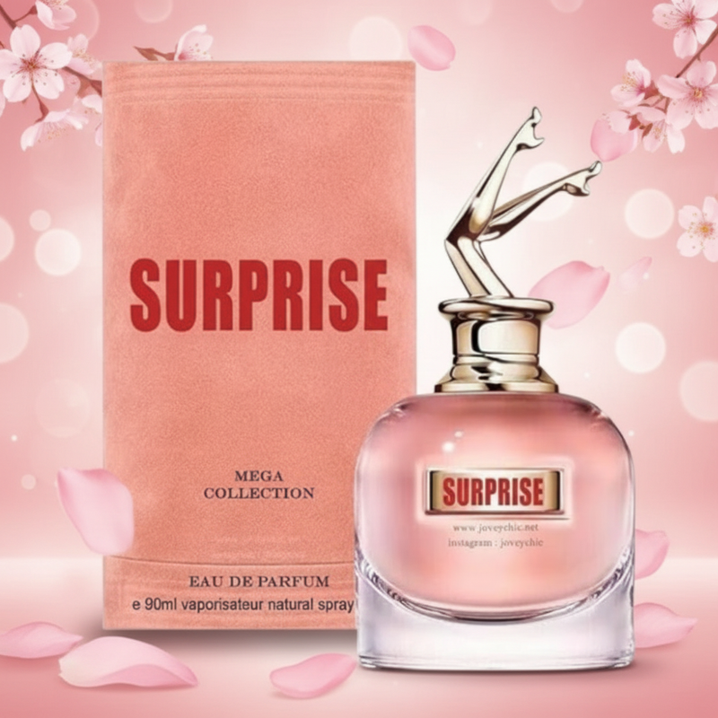 SURPRISE Perfume with New Background
